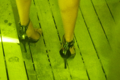 the killer heels, especially if you consider the floor